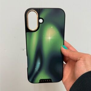 Burga Aurora Green and Black Phone Case